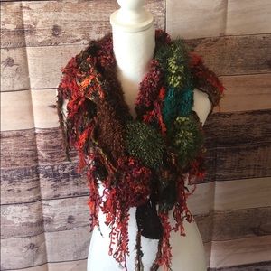 Steve madden circle patch scarf